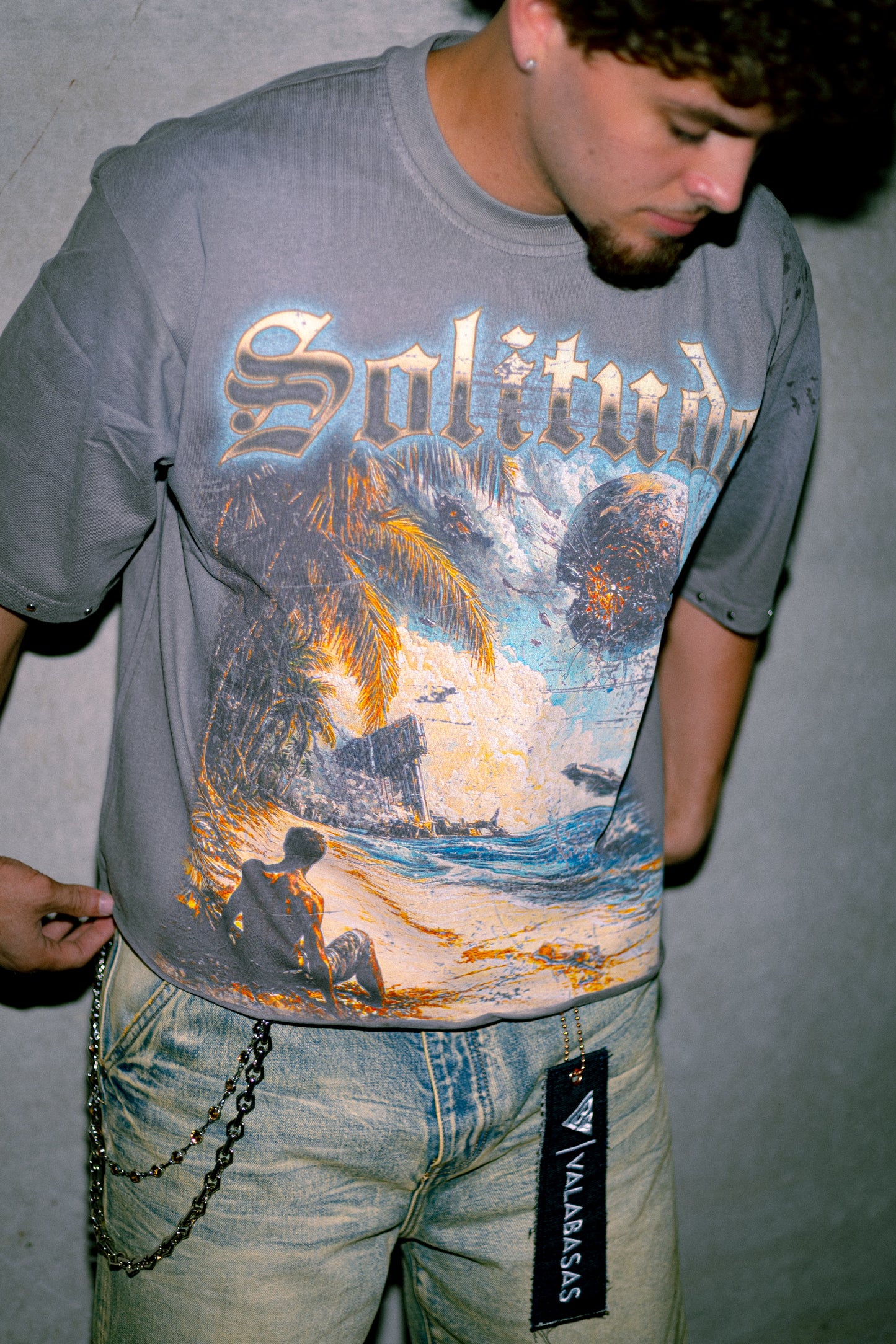 "BEYOND THE STORM" GREY TEE