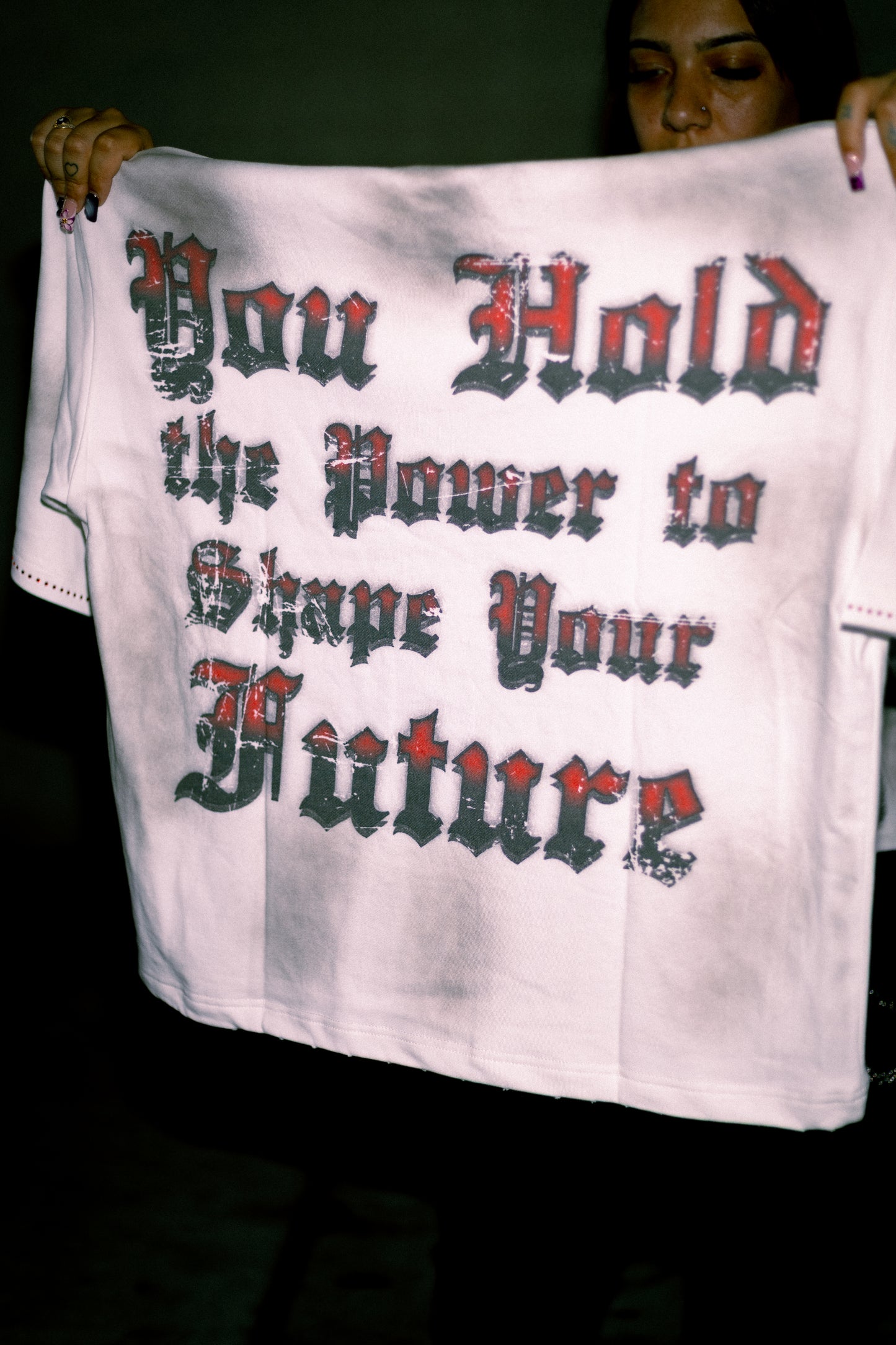 "ECHOES OF SOLITUDE" WHITE TEE