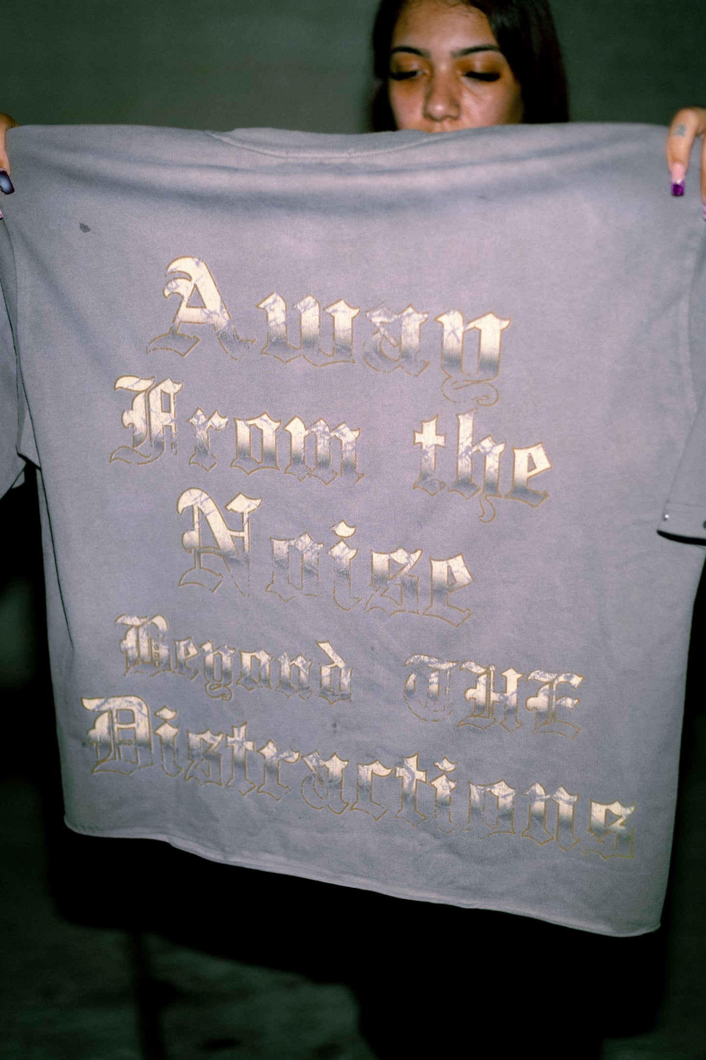 "BEYOND THE STORM" GREY TEE