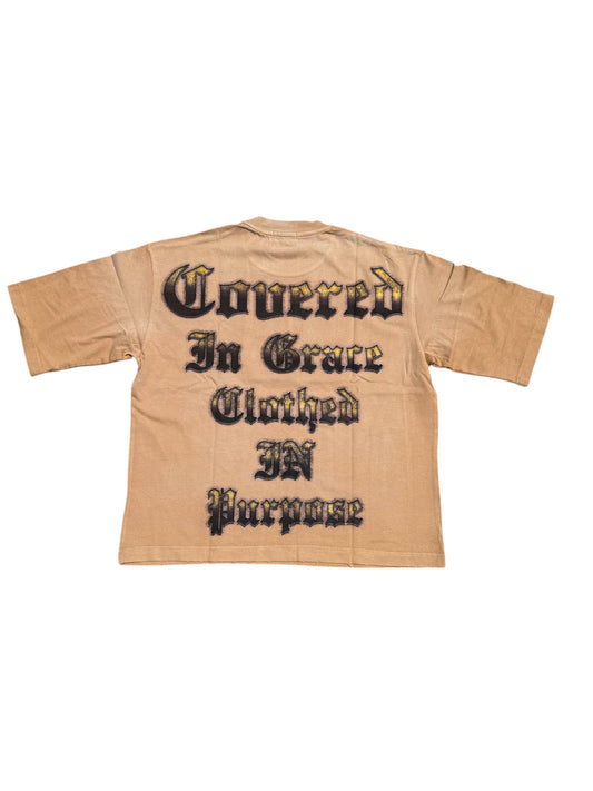 "ATONEMENT" BROWN TEE