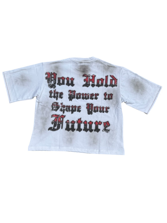 "ECHOES OF SOLITUDE" WHITE TEE