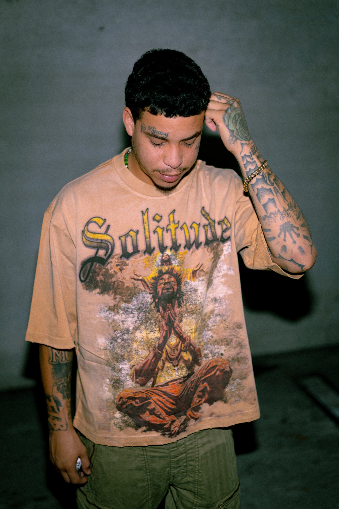 "ATONEMENT" BROWN TEE