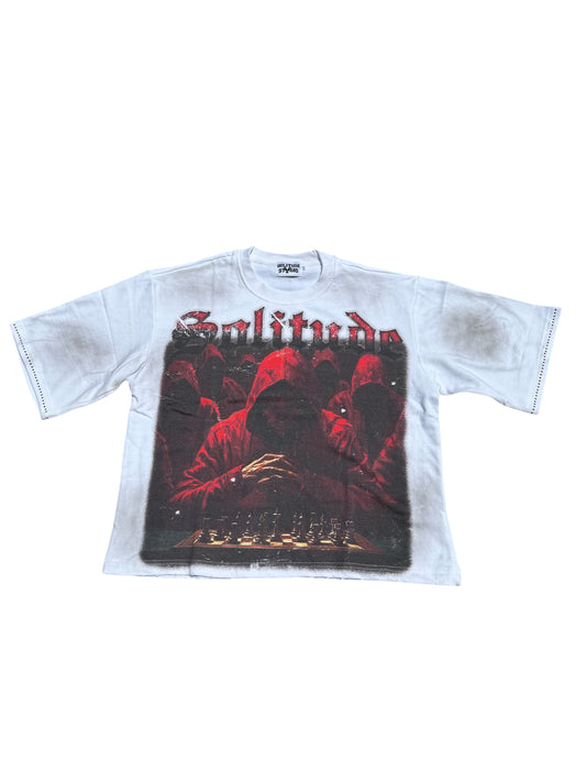 "ECHOES OF SOLITUDE" WHITE TEE